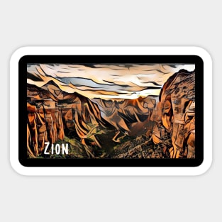 Zion National Park Sticker